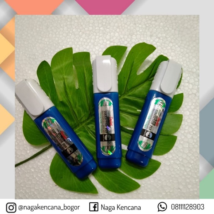 

Cantik Tip-Ex/Correction Tape Pentel Biru Stabillo 12 Ml Zl 31 W Promo
