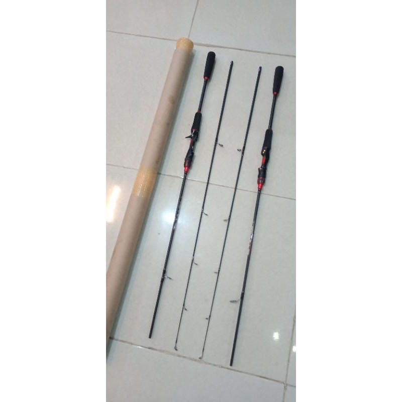 JORAN CARBON BC DAN JORAN SPINNING PANJANG 1.80 SAMBUNG 2 MERK KBW