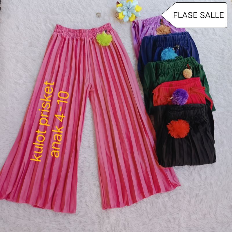 KULOT ANAK KULOT PRISKET ANAK 4-10 TAHUN CELANA ANAK PEREMPUAN CELANA KULOT ANAK PEREMPUAN CELANA MU