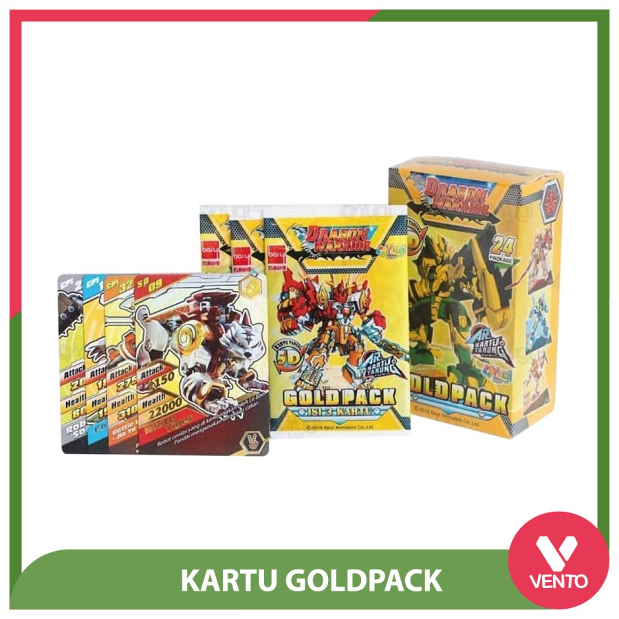 Kartu AR Tarung Dragon Warrior Goldpack - Pcs