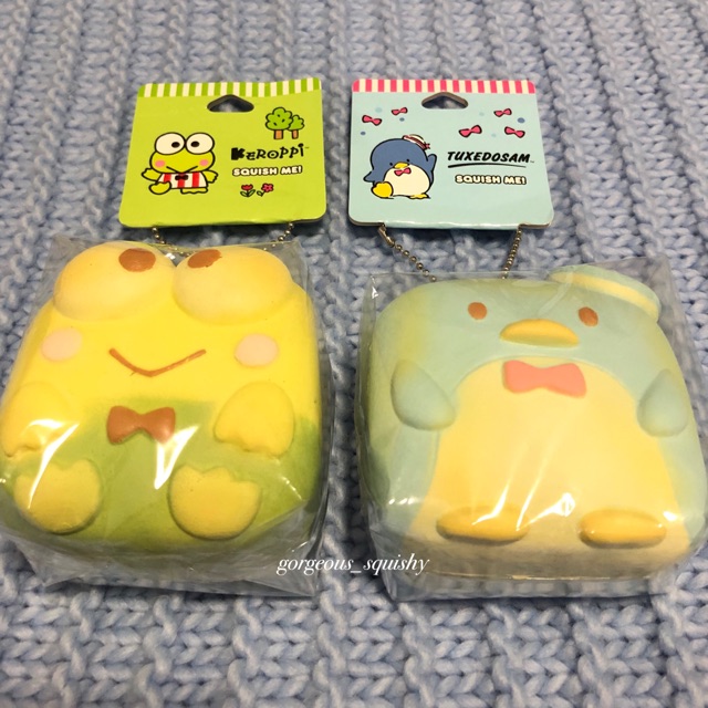 Flash sale squishy licensed chigiri bread tuxedo sam keroppi