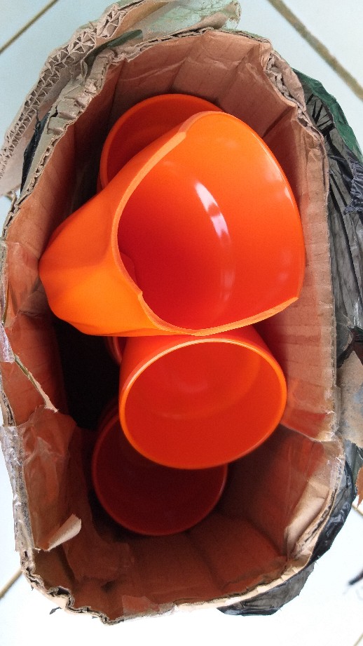 6 Pcs | Gelas Jamu Milamin Golden Dragon B 1001 Oren