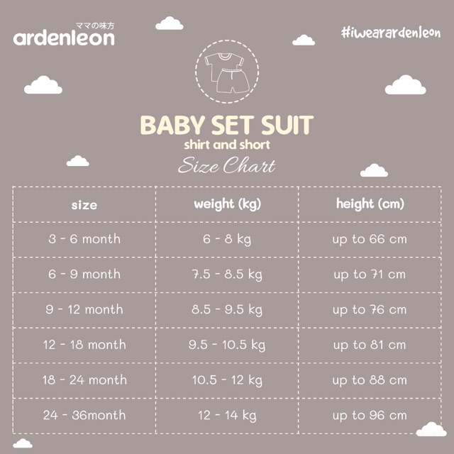 Arden &amp; Leon Baby Set Suit / Baju Setelan Oblong Pendek