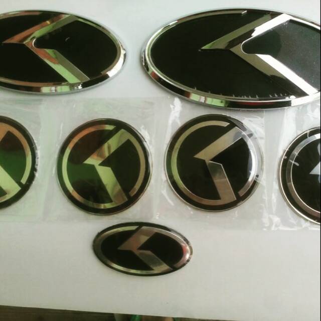 Jual Emblem KIA full set 7 pcs 3D Emblem Kia Rio All new rio All new ...