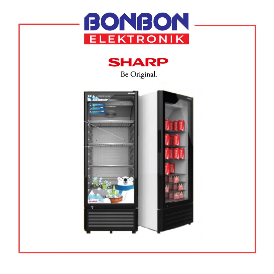 Sharp Showcase Display Cooler 250L SCH 250 FS / SCH250FS / SCH 250FS