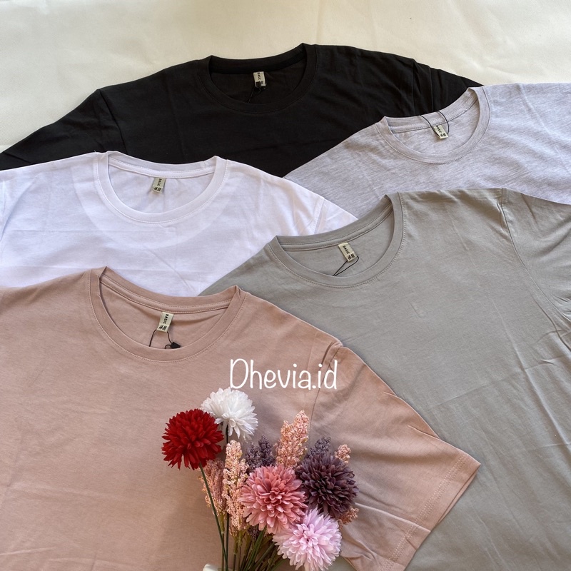 BASIC TSHIRT LENGAN PENDEK By.DHEVIA ID