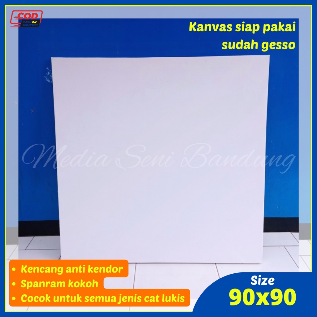 

Kanvas Canvas Kanfas Alat Lukis Melukis 90x90cm Putih Polos Tebal Murah Termurah Berkualitas Premium