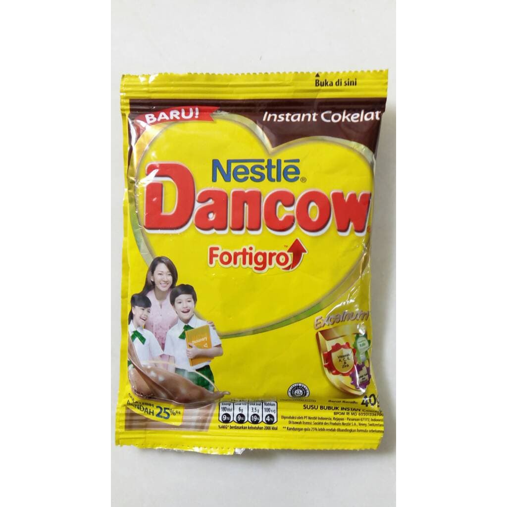 

Susu Dancow Instant Rasa Coklat Kemasan Sachet Saset 39gr