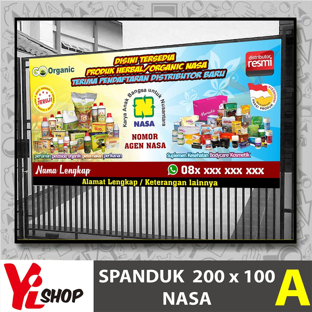  Spanduk Banner Agen NASA Shopee Indonesia