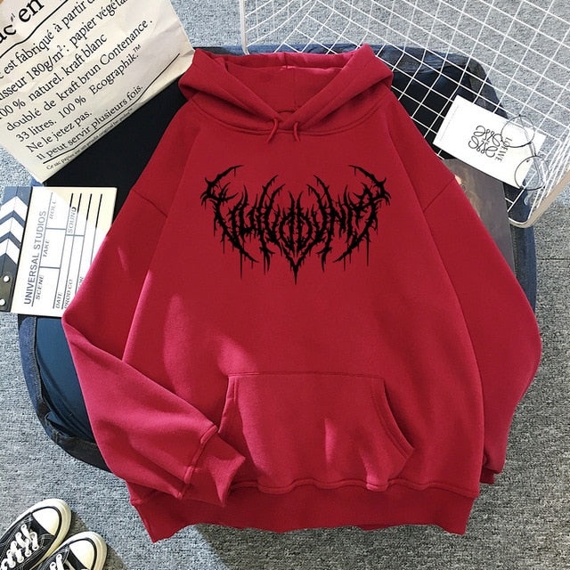Metal Unity Jumper Hoodie II Sweater Hoodie Music Rock II Sweter Oblong Topi II SIZE M - XL ( Pria & Wanita / Anak & Dewasa )-Marun