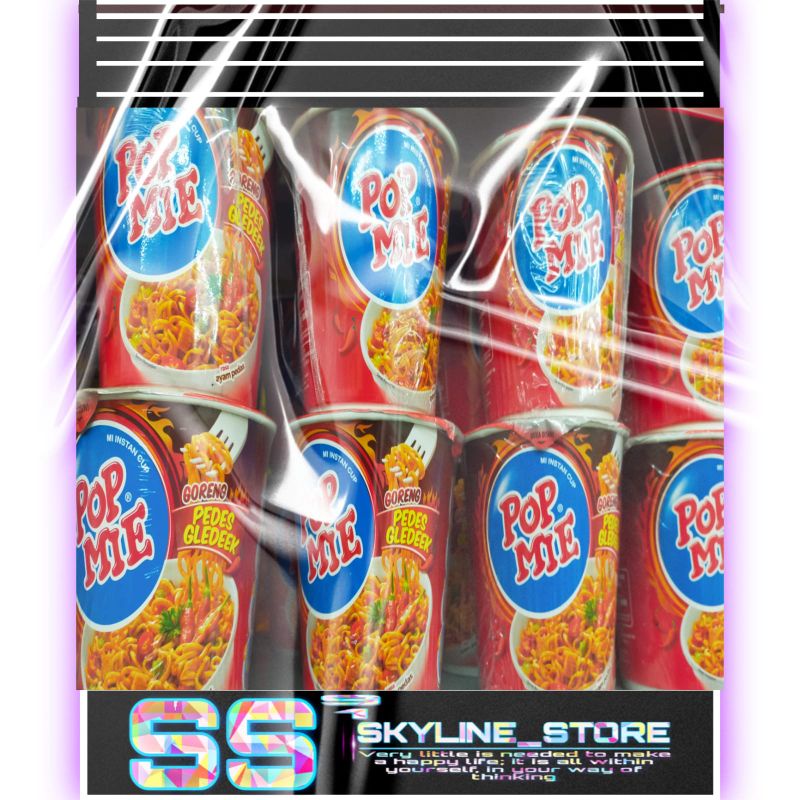 

POP MIE MI INSTAN CUP GORENG PEDES GLEDEEK 75g