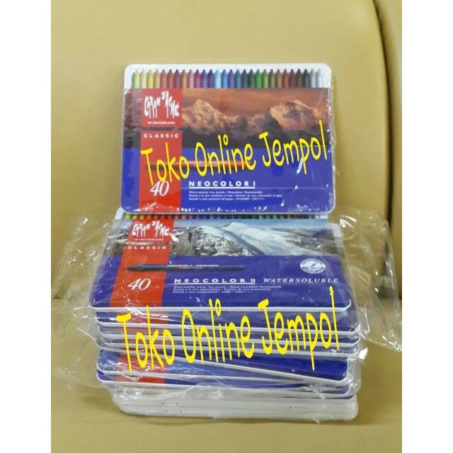 

ATK57 Neo1-40 Caran d'ache Neo Colour 1 metal box 40 Colours karandas