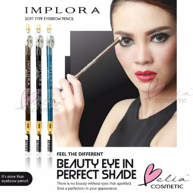 ORIGINAL Implora Pensil Alis  / EyeBrow /Cilla Implora murah bpom 2in1 Perbiji