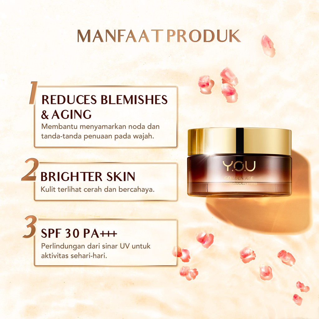 YOU Golden Age Illuminating Day Cream 30g |Skin Care Krim Wajah Anti Aging | SPF 30 PA+++-3