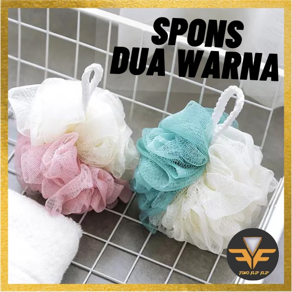 Bath Puff Spons Mandi Jaring Gantung Shower Puff Sponge Mandi Busa Jaring Bath Ball Shower Flower TERMURAH TERLARIS