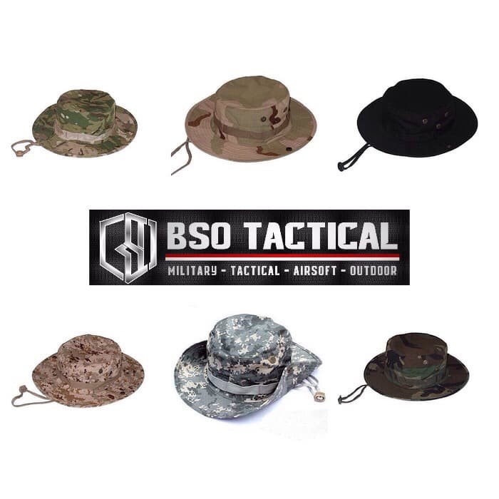 MAINAN & HOBI AKSESORIS AIRSOFT GUN BONNIE HAT MILITARY IMPORT