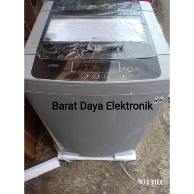 LG Mesin Cuci 1 Tabung Inverter T2108VSPCK (8kg) dan T2185VSPCK (8.5kg) Mesin Cuci Top Load [1 Tabung/ Inverter] Grey