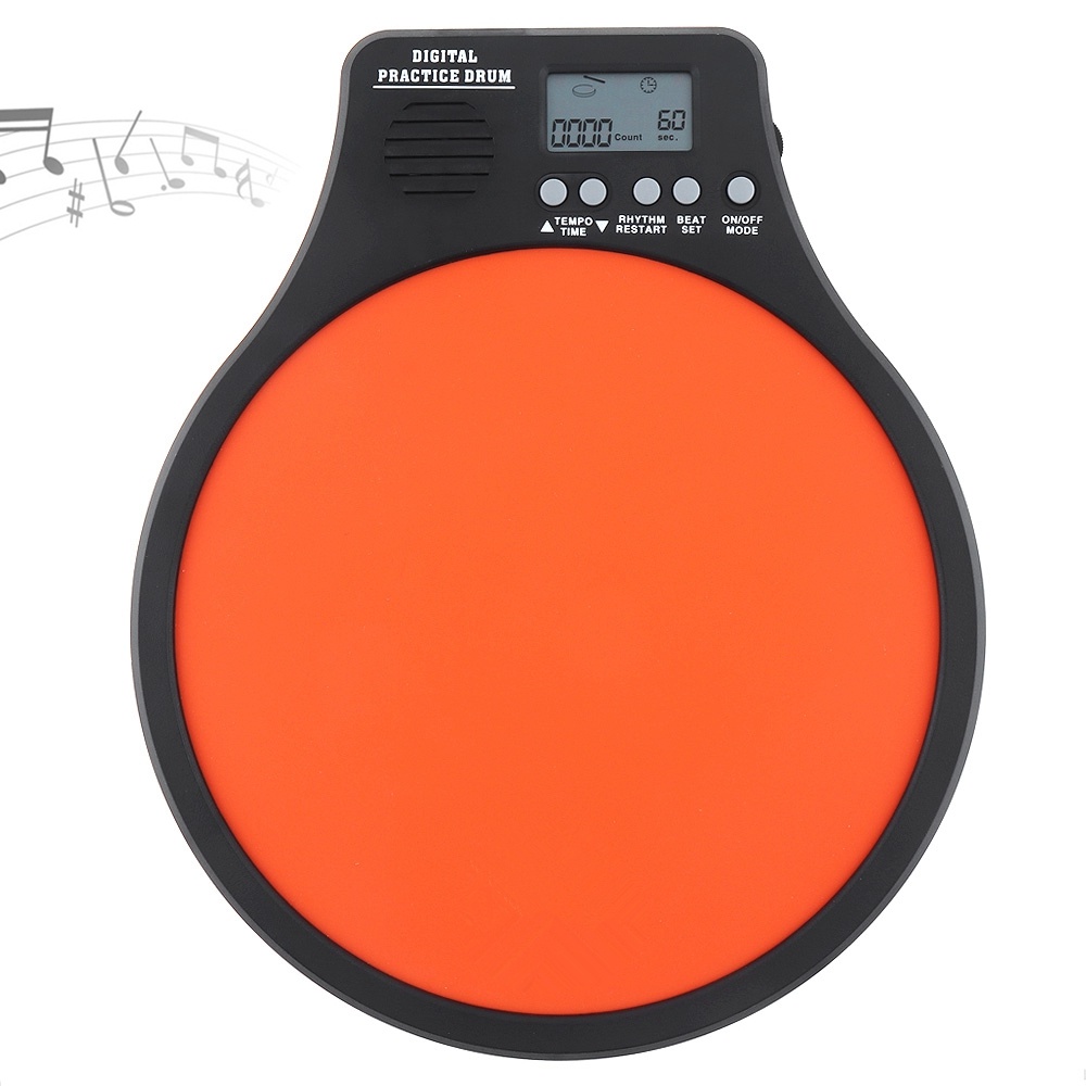 Metronome Drum Digital Elektronik 3 IN 1 Ukuran 8 Inci Dengan Stik Detektor Kecepatan