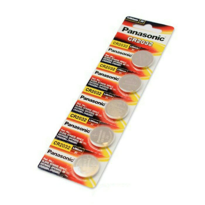 Baterai Cmos Panasonic CR2032 isi 5 pcs 1 lembar Original Battery