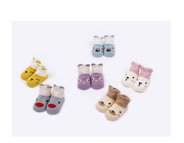 1234OS - KAOS KAKI BAYI GAMBAR ANIMALS BAHAN KATUN BREATHABLE NYAMAN DI PAKAI IMPORT.