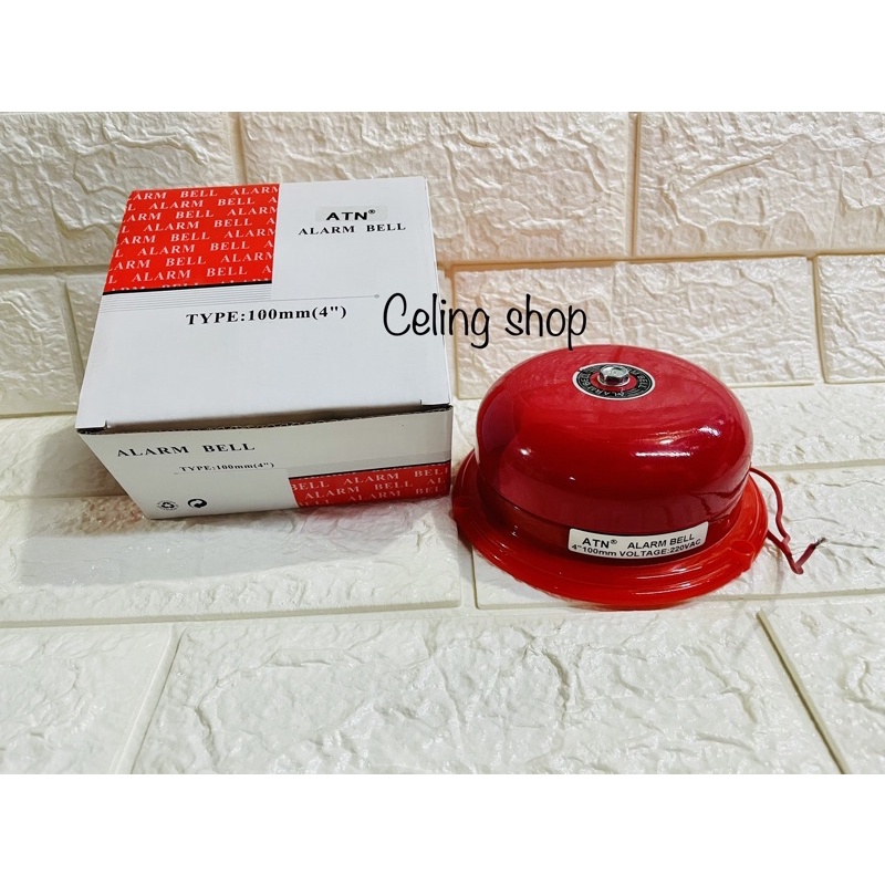 Round bell bel KRING BESAR listrik sekolah pabrik fire alarm 4” 3" 75mm 100mm ATN