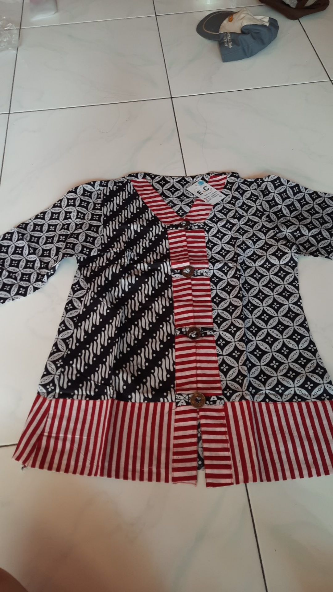 Blouse Batik Wanita Model Tiga Kombinasi - Atasan Batik Wanita - S M L Xl 2l 3l 4l 5l