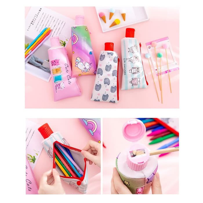 

Tempat Pensil Toothpaste Odol Pencil Case Tempat Kosmetik - Cats