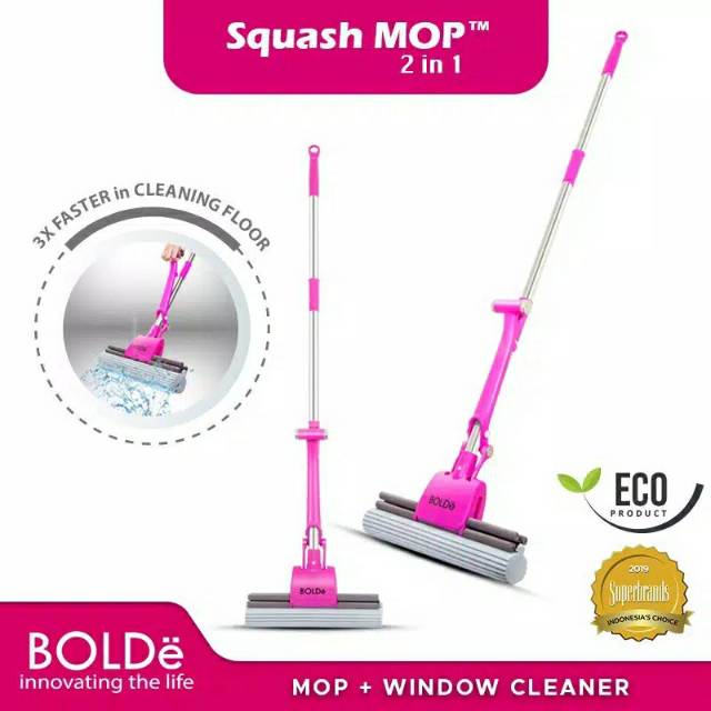 Alat Pel Squash Mop Extreme 2 In 1 BOLDe