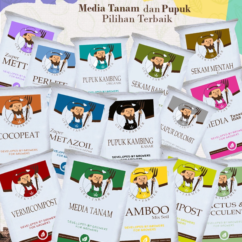 Media Tanam Bamboo Mix Soil Tanah Humus Bambu (Geek Farmer)