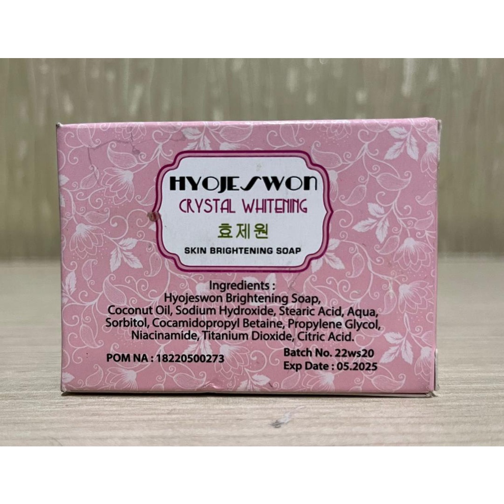 Hyojeswon Sabun Pemutih Badan dan Kulit Wajah Original BPOM Sabun Mandi Korea Prime Crystal Skin Brightening Soap Glowing