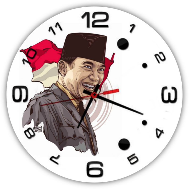 Jam dinding Ir.Soekarno.