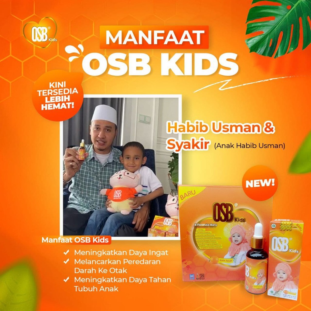 OSB Kids Original Vitamin Otak Anak OSB Omar Smart Brain Cair Atau Sirup 100 % Produk Asli