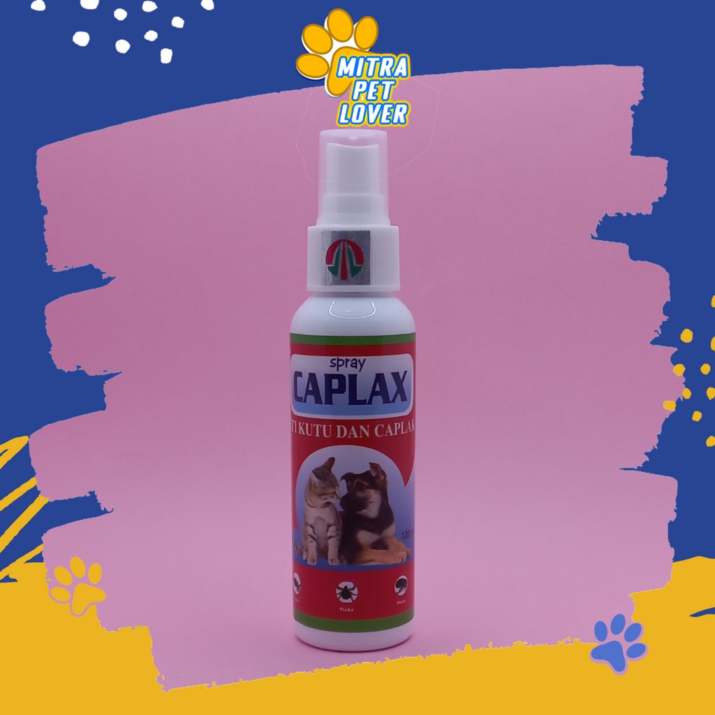 OBAT ANTI KUTU CAPLAK ANJING &amp; KUCING - CAPLAX SPRAY 120 ML - SEMPROT ANTI FLEA &amp; TICK BASMI CAPLAX FOR DOG &amp; CAT - MURAH GARANSI KUALITAS ASLI ORIGINAL - PET ANIMAL HEALTHCARE VETERINARY TAMASINDO KESEHATAN &amp; VITAMIN TERNAK HEWAN PELIHARAAN MITRAPETLOVER