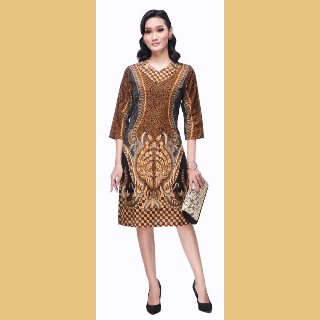 BATIK COUPLE KELUARGA SARIMBIT PASANGAN MUDA AYAH IBU ANAK  PREMIUM FAMILY JUMBO MODERN MURAH KEKINIAN TERBARU TUNIK DRESS RIHANNA COKLAT CAMISOLA CLOTHING