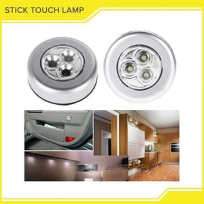 Lampu Emergency LED Tempel Darurat Stick and Click Touch LED Lamp AAA