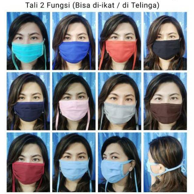 Masker Kain Tali 2 Fungsi