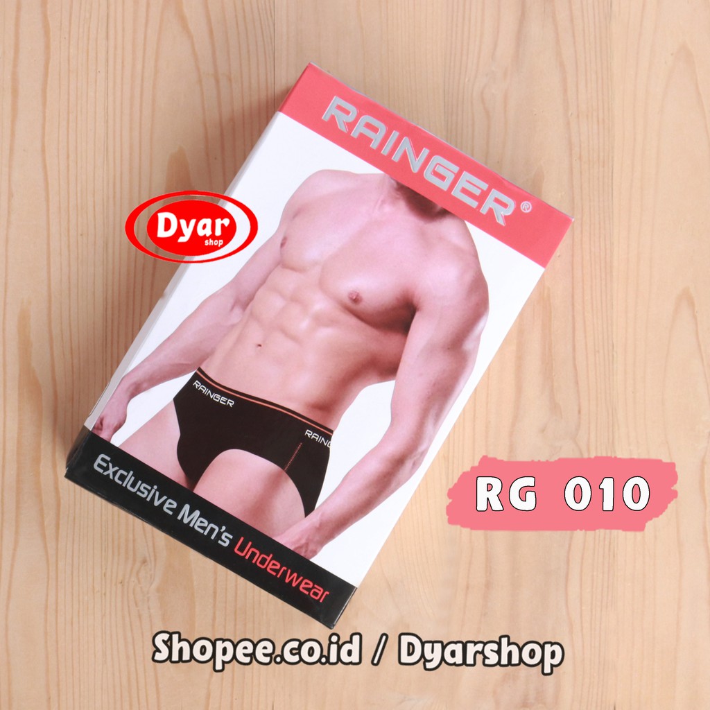 [3 pc] CD RAINGER RG-010 | Celana Dalam Pria Karet Boxer