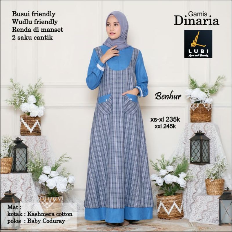 LUBI GAMIS DINARIA | GAMIS LUBI | GAMIS TERBARU LUBI FASHION
