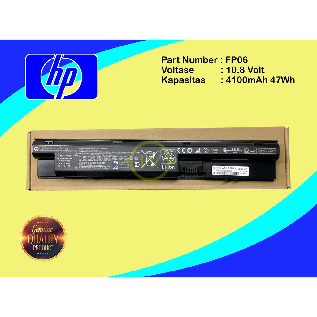 Baterai HP ElitePad 900 G1 EliteBook Folio 9470M ZBOOK 15 G2 Series FP06 ORIGINAL
