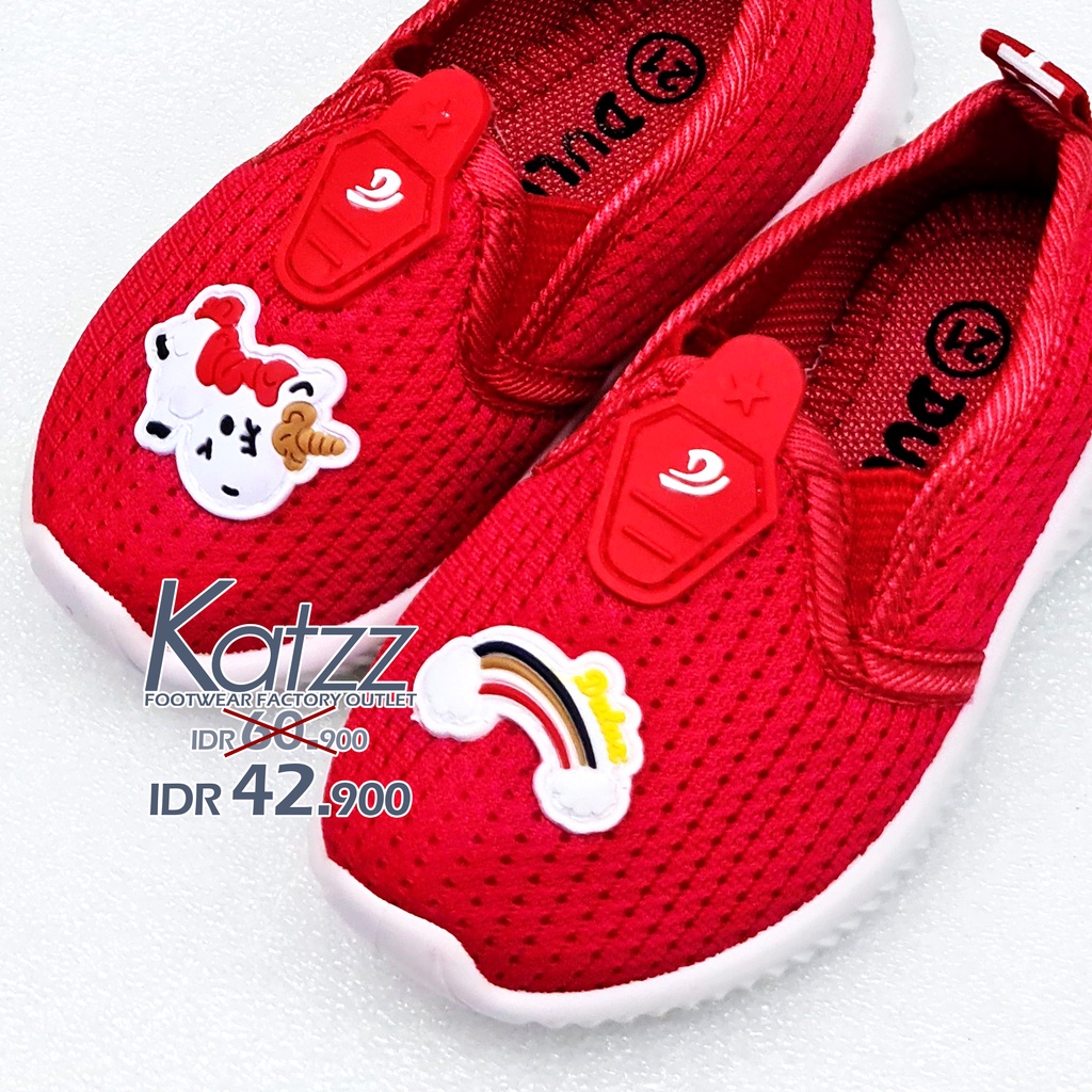 KATZZ Sepatu Sneakers Ringan Anak Perempuan Laki Laki. 1 - 5 tahun Unicorn Warna Merah 20 - 30 / sepatu sneakers anak motif lucu | sepatu anak ringan | sepatu anak murah kulitas terbaik sepoatu kets wanita [KATZZ KIDS 01 A]