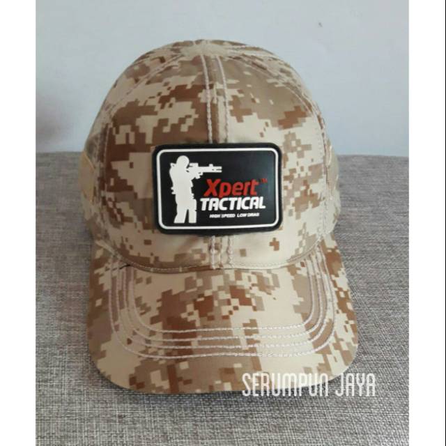 TOPI ARMY VELCRO LOGO TACTICAL