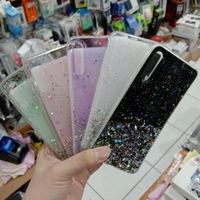 Softcase Bling Bling Gliter Clear Premium Case Samsung A70