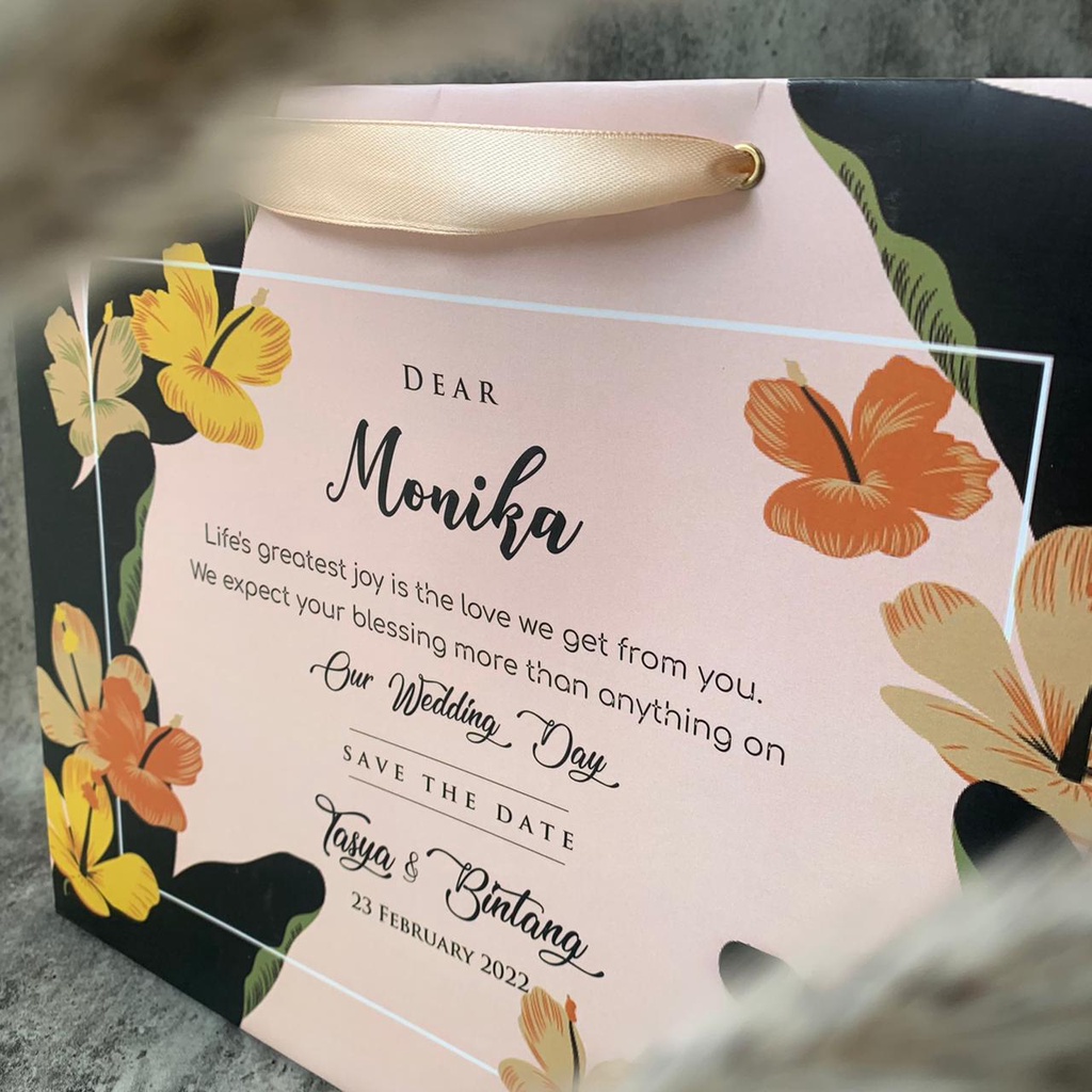 

FLORAL SERIES PAPER BAG | BRIDESMAID GIFT (MIN 5 PCS)