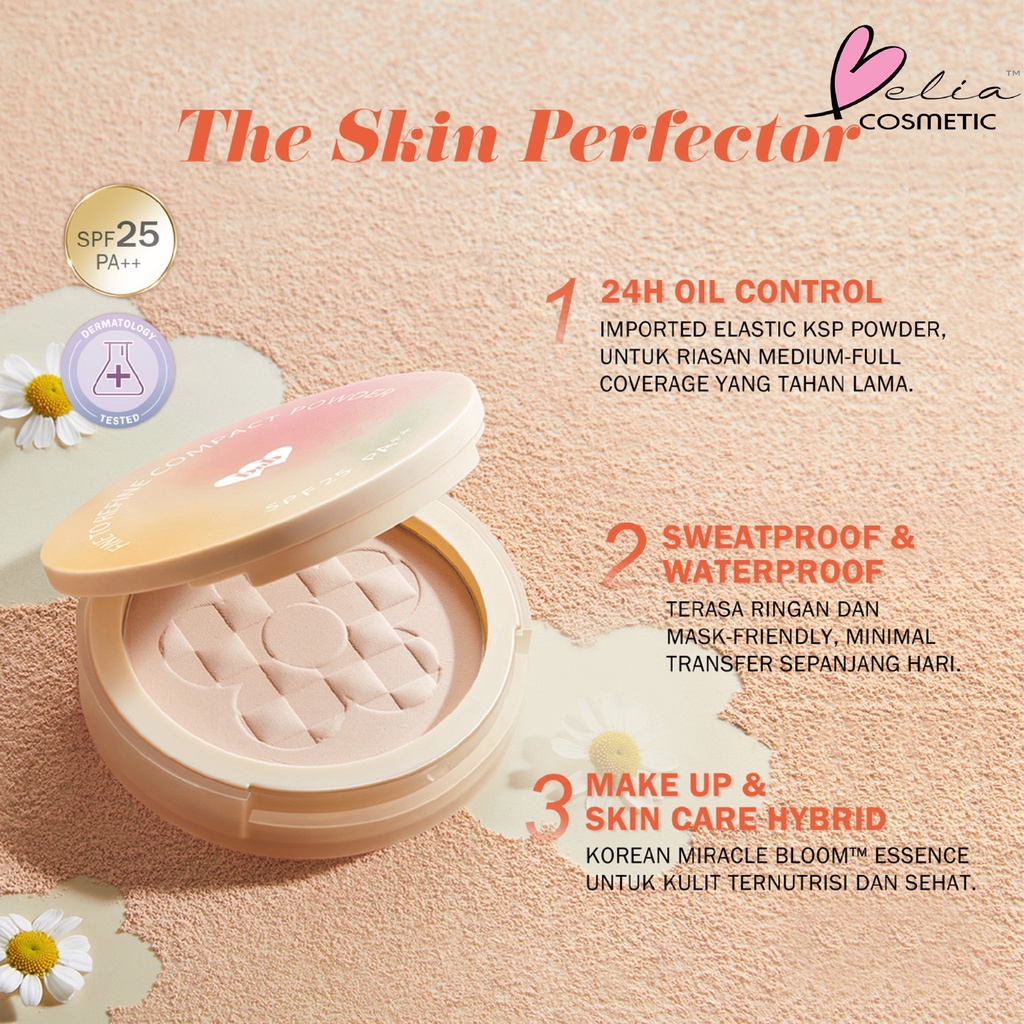 ❤ BELIA ❤ BNB barenbliss Korean Bloomatte Fine to Refine Compact Powder | 24H oil control | Bedak Padat | BPOM