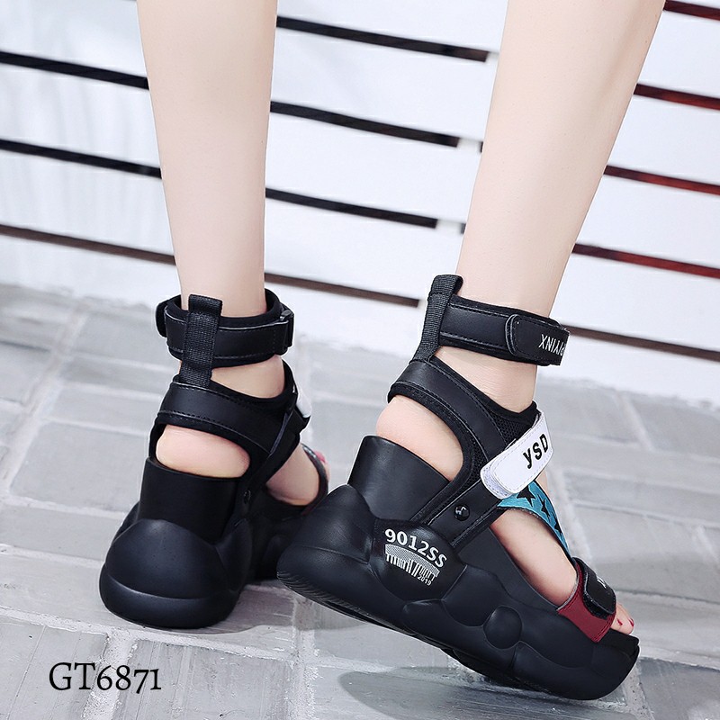 Sepatu Wedges Korea Trendy Fashion Terbaru IMPORT  #GT6871GR
