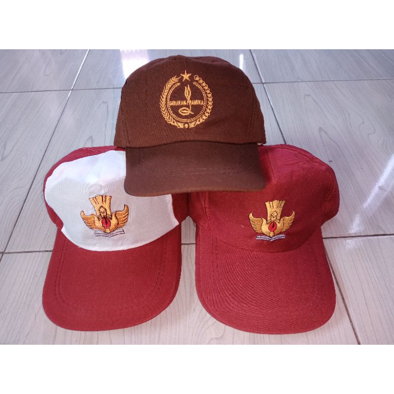 Topi SD Dan Pramuka Seragam Sekolah