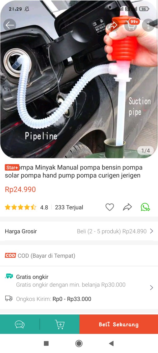Pompa Minyak Manual Pompa Bensin Pompa Solar Pompa Hand Pump Pompa Curigen Jerigen Pompa Oli Drum