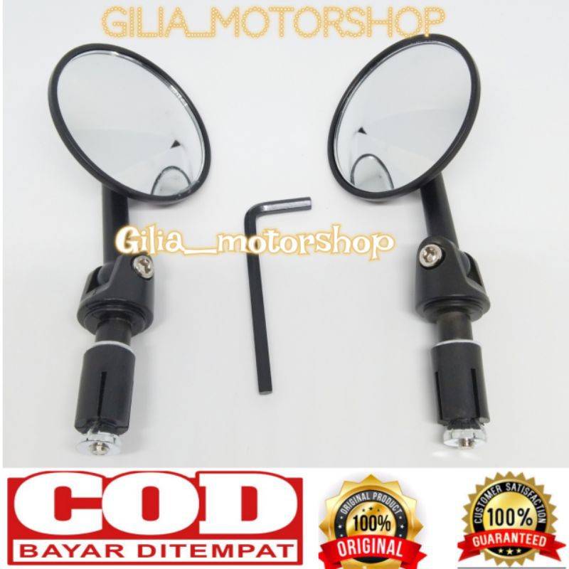 spion Jalu Bulat Kaca cembung Universal full Cnc