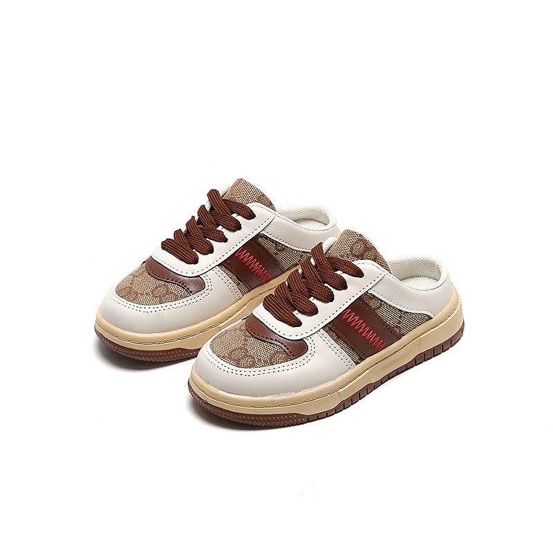 【FREE BOX IMPORT】V105 - Sepatu Half Sneaker Fashion Anak Import