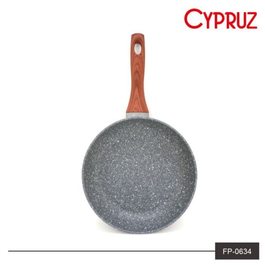 Wajan penggorengan marble frypan kitchen house diameter 28 cm cypruz